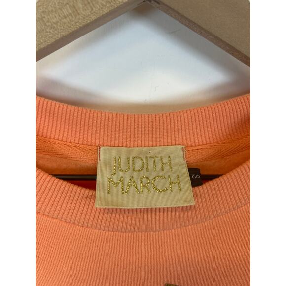 Judith March “MAMACITA PULLOVER” sweatshirt Orange Multicolor NWT Women’s  S - Picture 4 of 8
